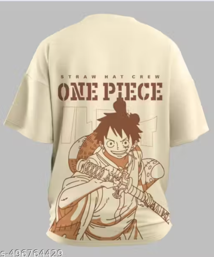 Oversized T shirts for Men back printed anime oversize back print tshirt